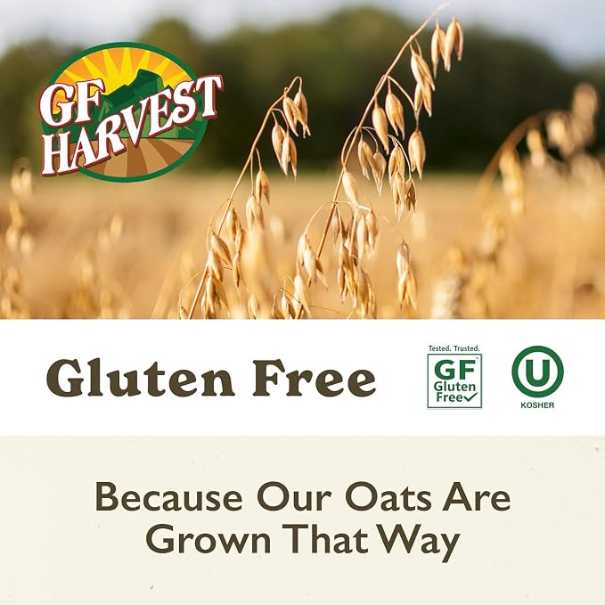 GF Harvest Gluten Free Organic Whole Grain Oat Flour, 32 Ounce Bag