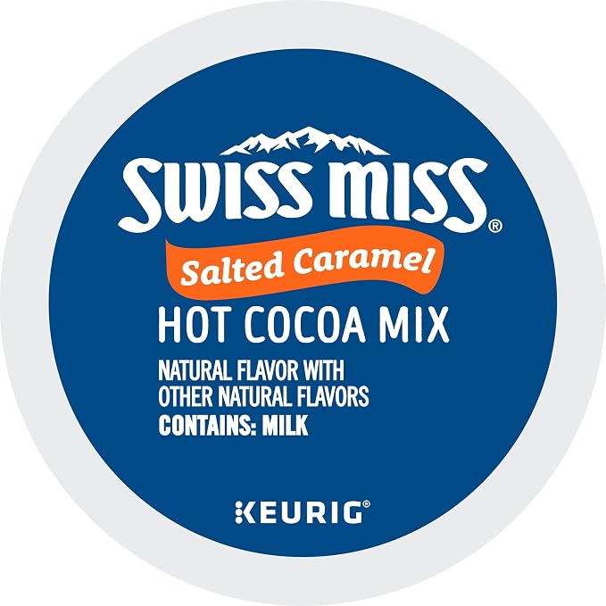 Swiss Miss Salted Caramel Hot Cocoa, Keurig Single Serve K-Cup Pods, 22 Count (Packs of 4)