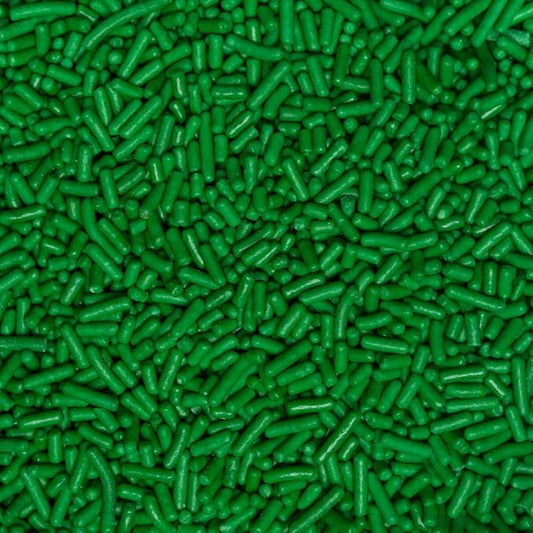 Sprinkles Edible Soft Jimmies Soft Sprinkles for Topping Ice Cream, Cookies, Cakes, Cupcakes, Dessert Decorating MADE IN USA 4 oz (GREEN)