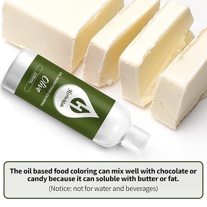 Olive Oil Based Food Coloring for Chocolate – Herbeklab 100ml Professional Concentrated Oil Food Dye for Candy Melts, Chocolate, Cake Pops, Strawberries & Baking
