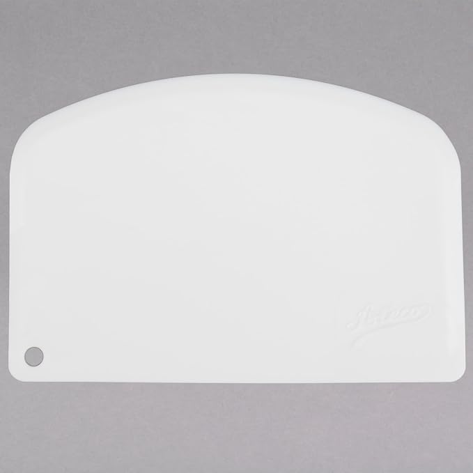 Ateco Bowl Scraper, Set of 8, Polypropylene, White, 5.25 Inches