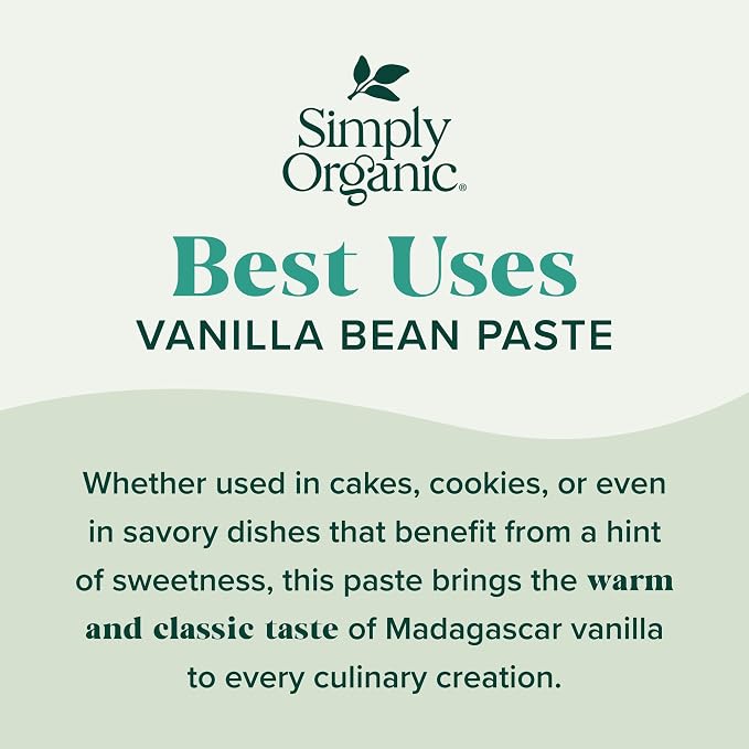 Simply Organic Vanilla Bean Paste, Organic, 2 Fluid Ounce (Pack of 2)