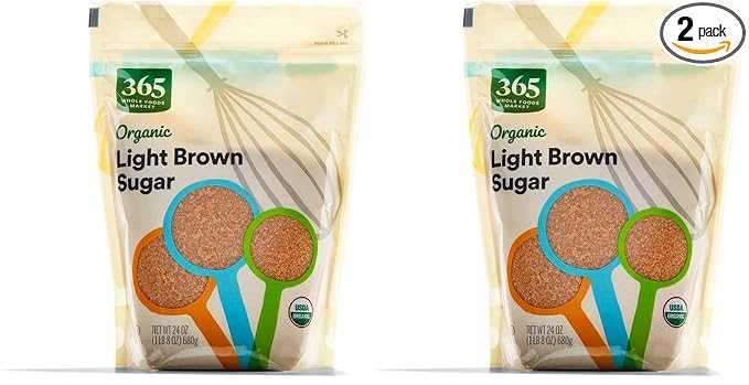 365 by Whole Foods Market, Organic Light Brown Sugar, 24 Ounce (Pack of 2)