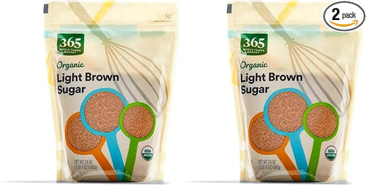 365 by Whole Foods Market, Organic Light Brown Sugar, 24 Ounce (Pack of 2)