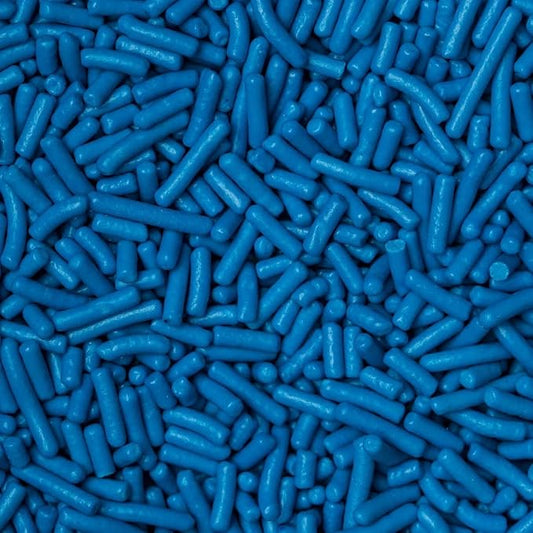 Sprinkles Edible Soft Jimmies Soft Sprinkles for Topping Ice Cream, Cookies, Cakes, Cupcakes, Dessert Decorating MADE IN USA 4 oz (BLUE)