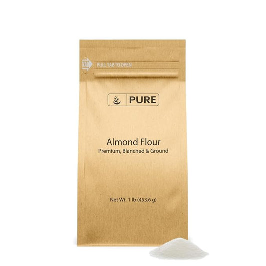 Pure Original Ingredients Almond Flour (1 lb) Blanched Almonds, Extra Fine, Grown in California