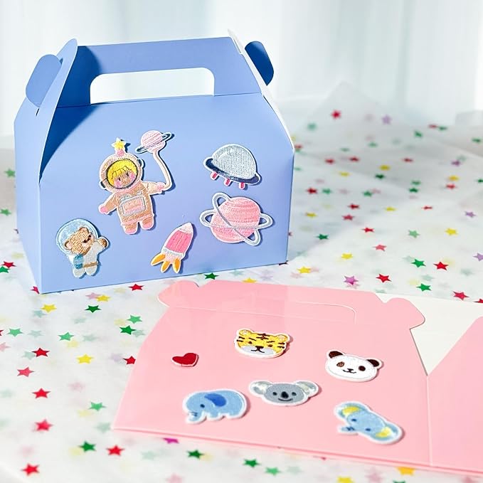 UnicoPak 30 Pack Pink Gable Treat Boxes Party Favor Boxes, Goodie Bag Boxes for Treats Cookies Candies, Ideal for Birthday, Pink Party Favors, Baby Shower, Valentine's Day – 6.5x3.5x3.5 Inches