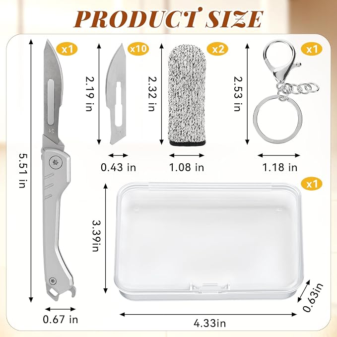 Dough Scorer Knife Folding Bread Scorer Tool with Extractable Blade Dough Scoring Tool Kit for Baking