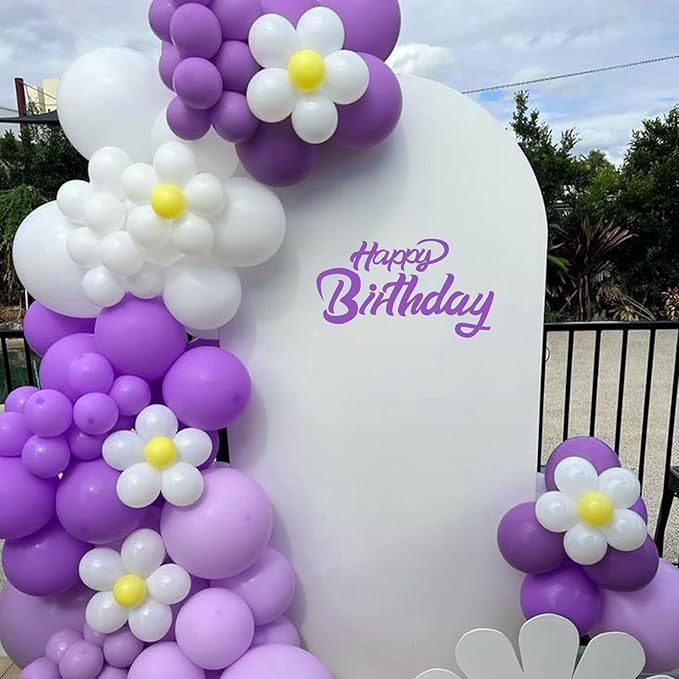 120pcs Purple Balloons, 18 12 10 5 inch Purple Balloons Different Sizes Balloon Arch Kit for Birthday Wedding Baby Shower Party Decorations