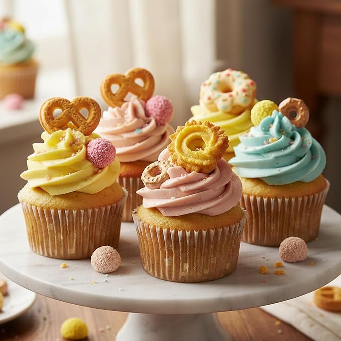 Cookie Chocolate Molds 5 Packs Donut Fondant Molds Waffle Cookie Cream Molds Oreo Baking Molds Silicone for Cake Decoration Cupcake Topper Candy Butter Sugar Craft Jelly Mousse Gum Paste Clay Resin