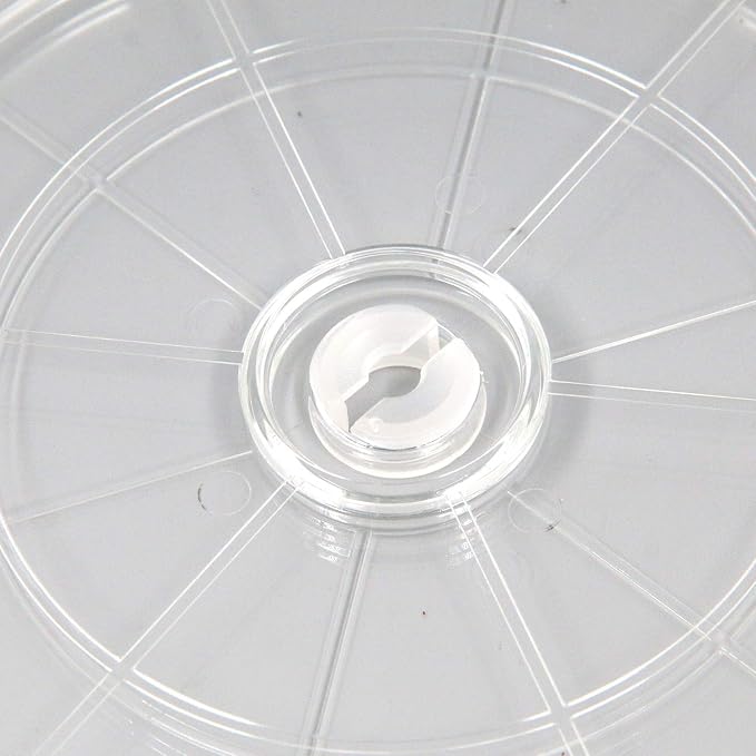 MY MIRONEY Heavy Duty Lazy Susan Turntable Organizer 7" Clear Acrylic Rotating Swivel Stand with Steel Ball Bearings for Spice Rack Cake Decorating TV Laptop Pack of 2