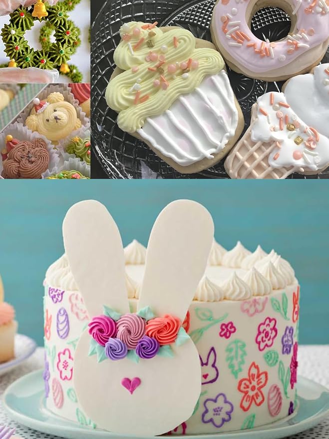 Piping Tip #32, 3-Piece #32 Decorating Tips– Create Perfectly Swirled Frosting, Charming Borders, and Delightful Details