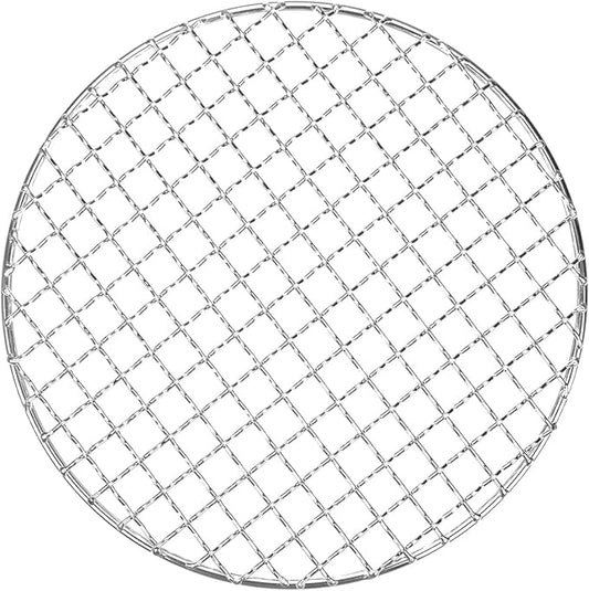 M METERXITY Cooling Rack, 8" Round Stainless Steel Baking Rack for BBQ/Cooking/Roasting/Grilling/Steaming/Drying, Wire Cooling Rack for Baking [Silver]