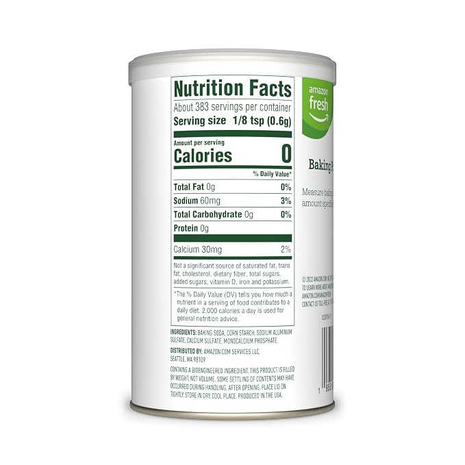 Amazon Grocery, Baking Powder, Double Acting, 8.1 Oz (Pack of 2)