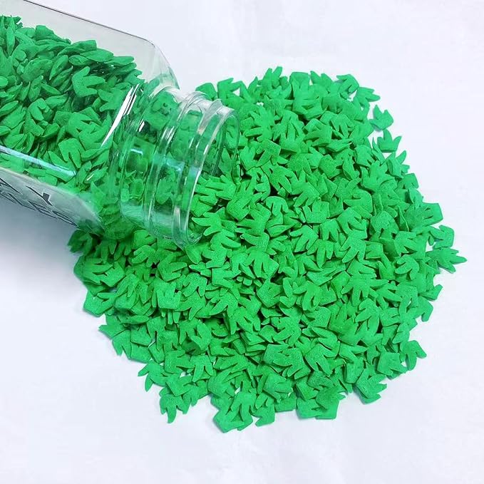 PhilaeEC Green Grass Sprinkle for Cake Decoration Edible Football Field Theme Party Cake Baking Cookie Cupcake Toppers Decoration St Patricks Valentines Halloween Christmas Supplies