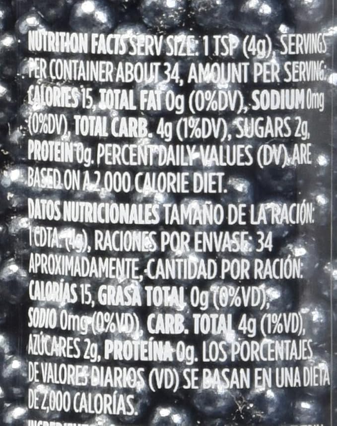 Wilton Decorating Sugar Pearls, 4.80 oz., Black
