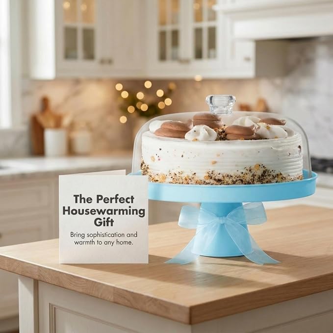 Table Concept Cake Stand, Footed Cake Stand with Lid, Serving Platter, Housewarming Gifts
