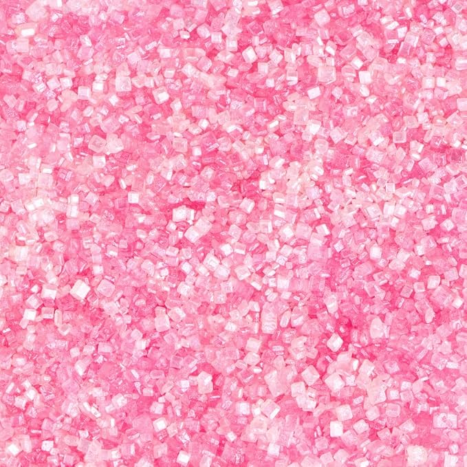 Sweets Indeed Valentines Day Pink Sugar | Colored Sugar Crystals for Baking & Decorating, Cupcakes, Cookies, Cakes, Donuts & Desserts – Festive Valentine Baking Decorations | 5.11 oz