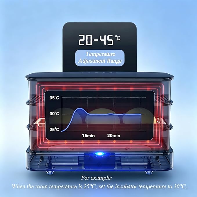 40L Bread Proofer,Dough Proofer Machine，Fermentation Box | Adjustable Temperature Timing Automatic Humidity Control Transparent Removable
