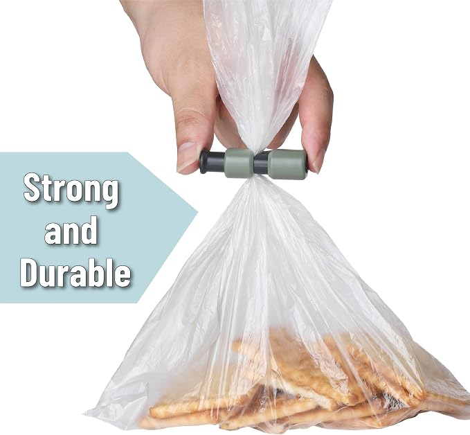 Mr. Pen- Squeeze and Lock Bread Bag Clips, 2.4 Inch, 8 Pack | Multicolor Squeeze Lock Clips, Reusable Bag Closures for Bread, Snacks, Coffee, Food Storage, Fits Thick and Thin Bags