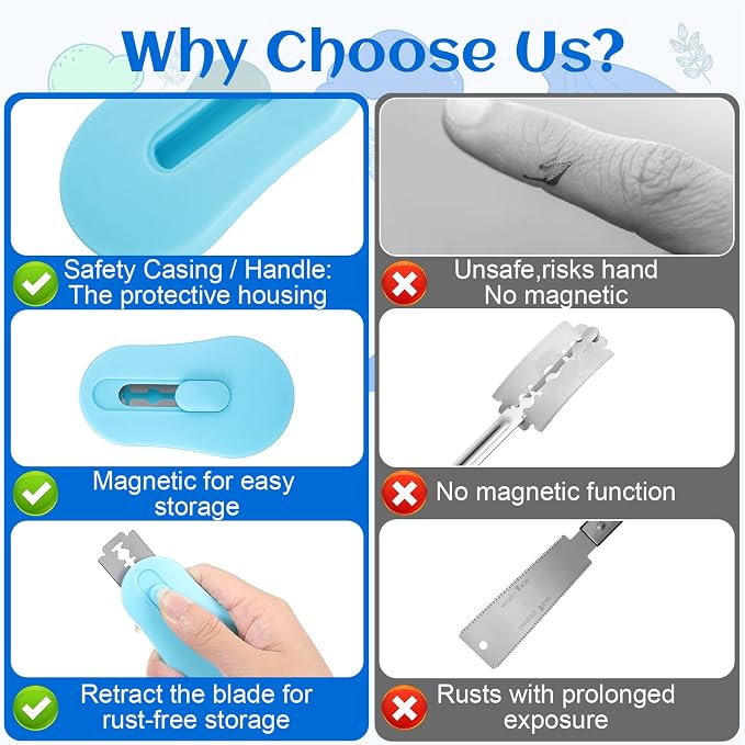 Dough Scoring Tool Bread Lame Sourdough Scoring Tool 6 Razor Blade | Extractable & Magnetic Bread Lame Upgraded Sourdough Knife for Homemade Baking Includes