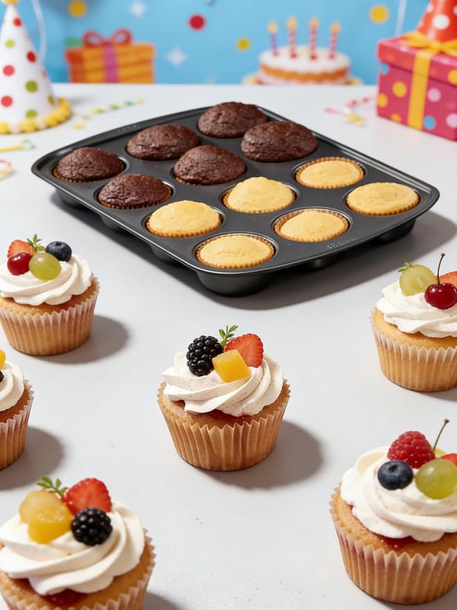 300 Pcs Natural Color Cupcake Liners, Cake Baking Cups - Birthday Cupcake Wrappers, Standard Muffin Cupcake Wrappers Holders (Base Dia 1.97in, Height 1.18in, Top Dia 2.76in) (Natural)