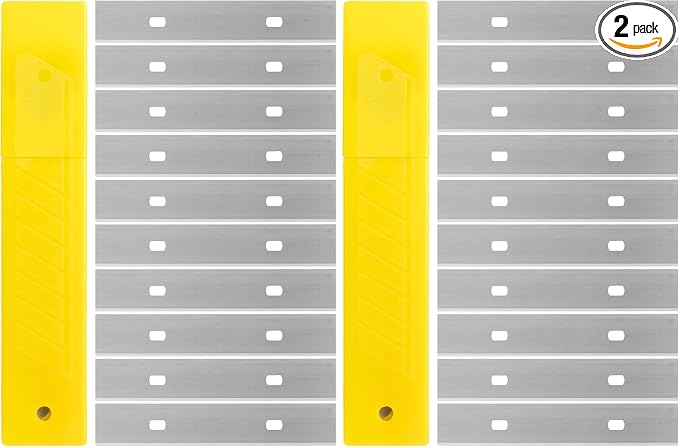 Bates- Replacement Scraper Blades, 4 Inch, 60 Pcs, Scraper Blades, Floor Scrapper Blade, Replacement Razor Blades, Carbon Steel Razor Blades, Paint Scraper Blades, 4 Inch Scraper Blades (Pack of 2)