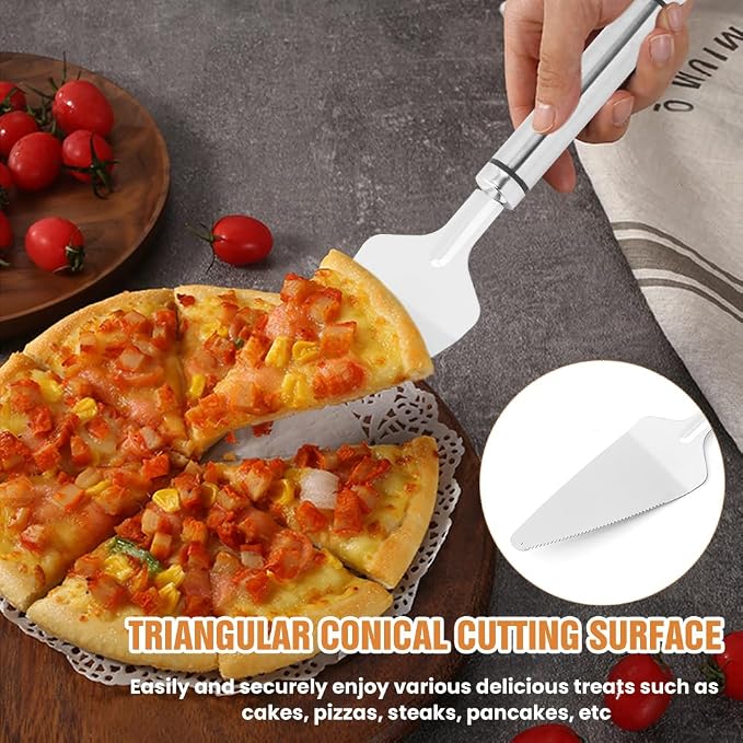 5 Wheel Pastry Cutter, Stainless Steel Dough Divider with Handle, Expandable Dough Cutter Wheel with Handle, Multi-Round Pastry Knife, Pizza Cutter Roller and Pie Server(Silver)