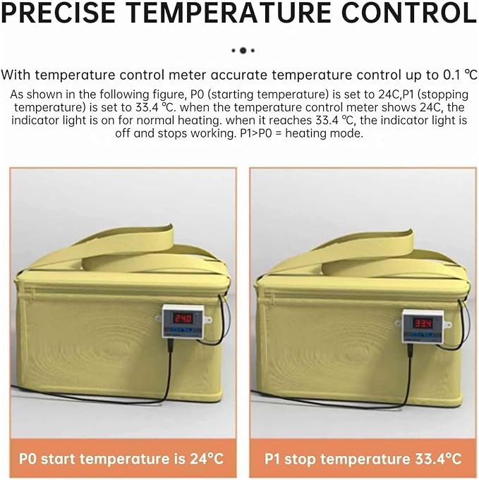 Dough Proofer with Heater, Fold Dough Proofing Box,Sourdough Bread Making Tools Kit, Low-Temperature Heating for Making Bread, Yogurt, Natto and Handmade Soap