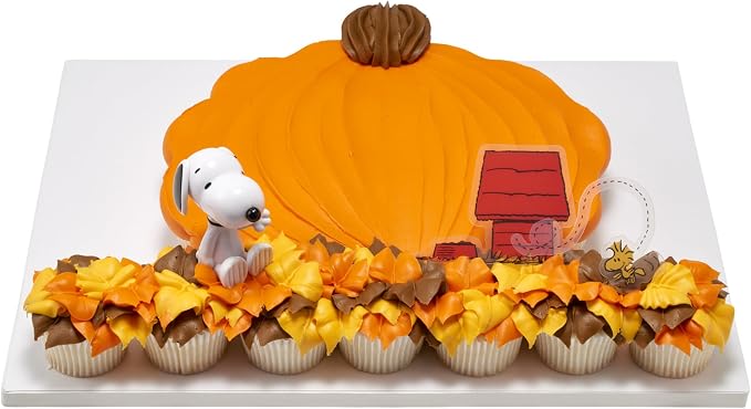 DecoSet® Peanuts® Snoopy® and Woodstock® Cake Topper, 3-Piece Cake Decoration | For Birthday, Parties, Celebration