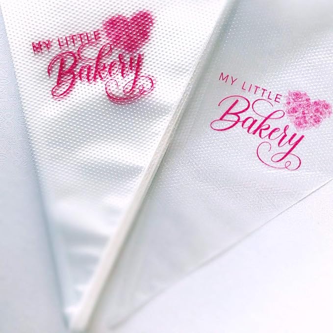 My Little Bakery disposable pastry bag for cookie decorating, 10-Inches 100 Pack