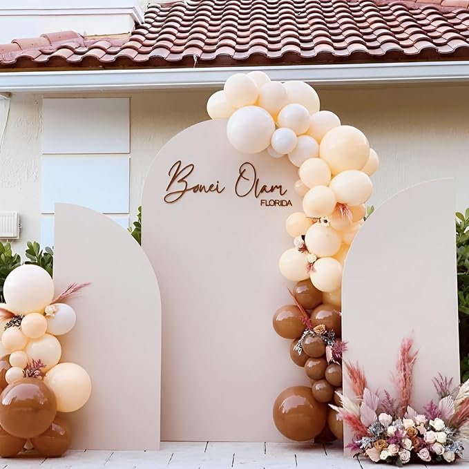 Voircoloria 110pcs Blush Balloons 12inch Nude Latex Party Balloons for Graduation, Wedding, Birthday, Bridal Shower, Baby Shower, Boho Theme Party, Anniversary Party Decorations
