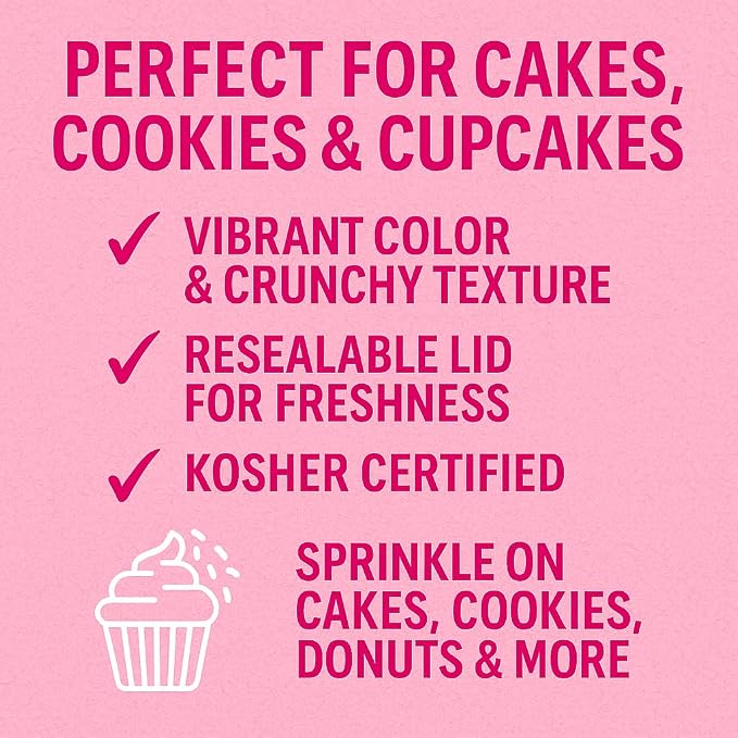 Cake Mate Green Sanding Sugar for Decorating – Colored Sugar with Easy Pour Lid for Cakes, Cupcakes, Cookies, and More – Perfect for Holiday & Easter Party Decorations, 33oz