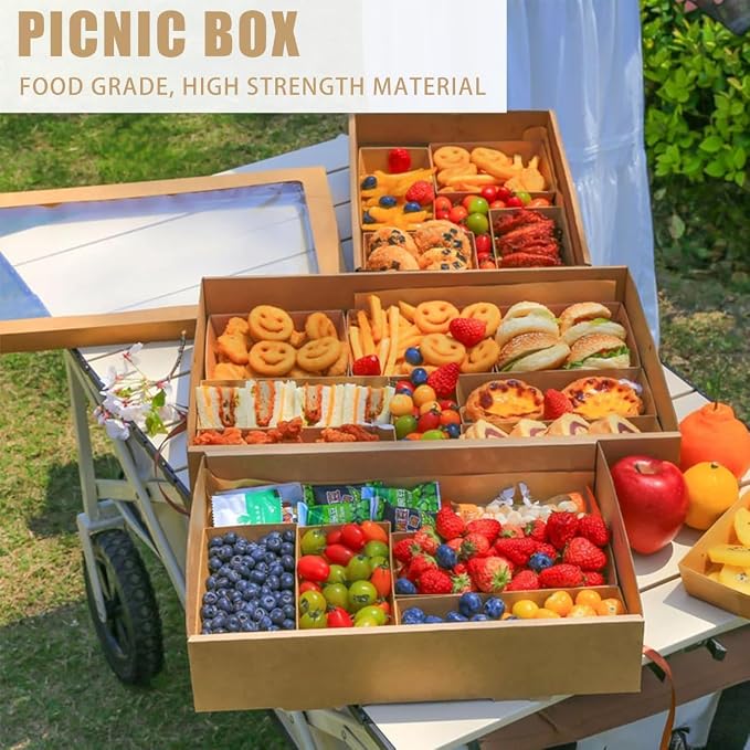 10 Pack Bakery Boxes with Window, 17.7x12.2x3.15 Inch Large Cookie Boxes, Cardboard Pastry Boxes, Take out Containers for Baking Pies, Cakes, Muffins and Pastries (L)