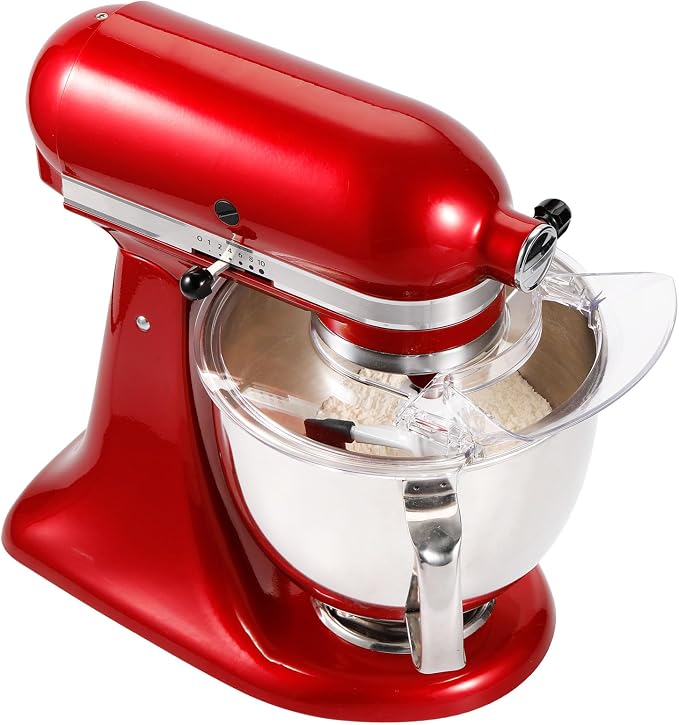 Pouring Shield for KitchenAid 4.5-5 Quart Tilt-Head Stand Mixer | Splash Guard with Removable Pouring Chute, Mixer Accessories and Attachments
