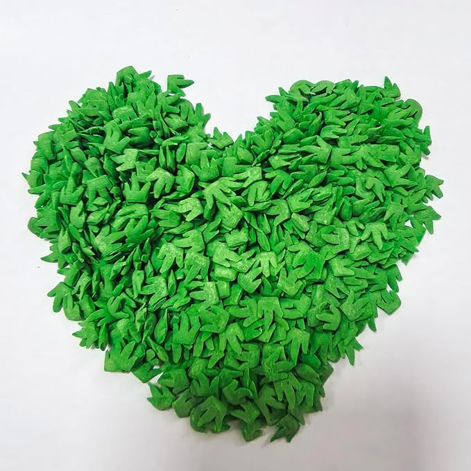 Edible Green Grass Sprinkles for Cake Decorating, Edible Football Field Sprinkles for Baking Cookie Cupcake Toppers Ice Cream Donut Toppings Decorations 95g/3.35oz