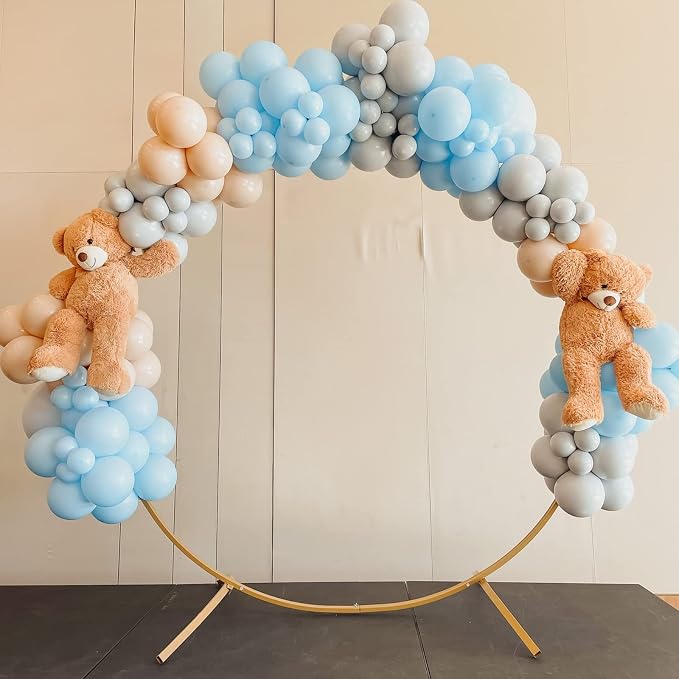 Voircoloria 105pcs Baby Blue Balloons 12inch Party Latex Balloons for Birthday Graduation Baby Shower Anniversary New Year Holiday Party Decorations