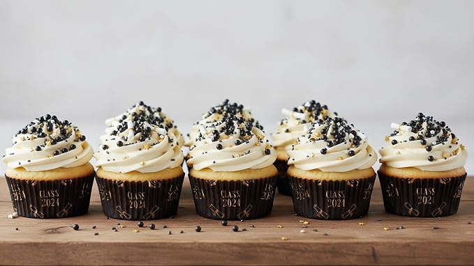 NCS Black Shimmer 4mm Edible Sugar Pearls Sprinkles – Cupcake, Cake, Cookie & Baking Decorations, 7 oz