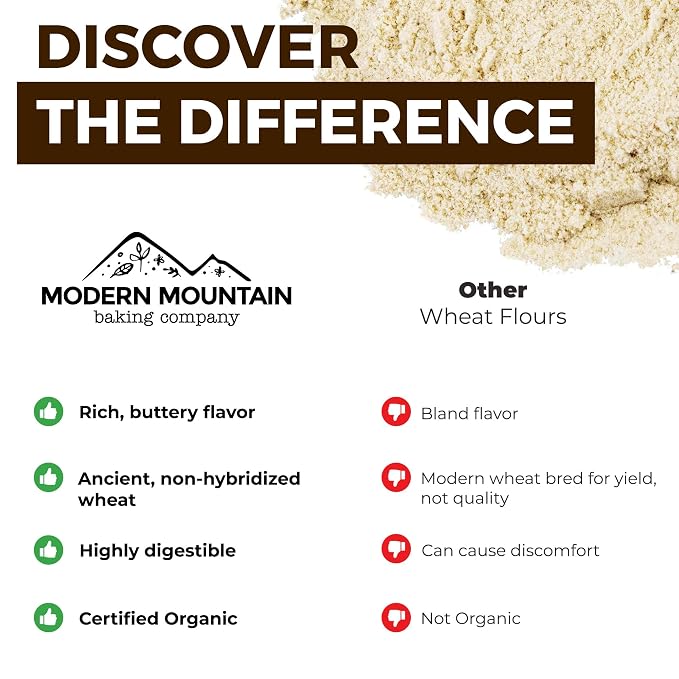 KAMUT Flour (3 lb) Whole Wheat Flour, Great for Whole Grain Bread and Baking, All-Natural, USDA Organic, OU Kosher Certified, Milled from Ancient Grain, Bulk Resealable Pouch