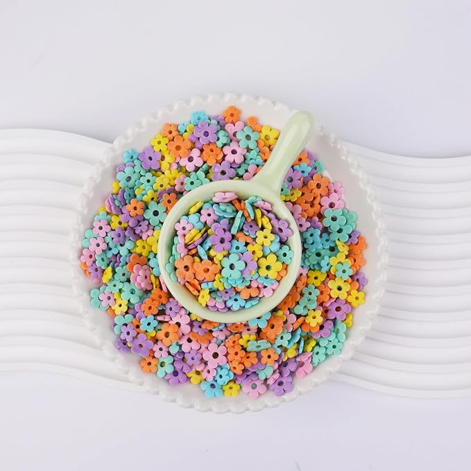 Flower Sprinkles, Spring Sprinkles Edible Flowers for Cake Decorating, Mix Sizes Confetti Baking Sugar for Cupcake, Cookie, Donut Dessert Decoration, Wedding Party Chirstmas Supplies