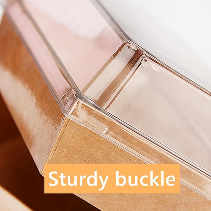 40 Pack Paper Charcuterie Boxes with Clear Lids, 7 x 5 Inch Brown Disposable Take Out Bakery Container, To Go Boxes for Cake Slice, Cupcakes, Sandwiches, Cookies, Cocoa Bombs, Salads