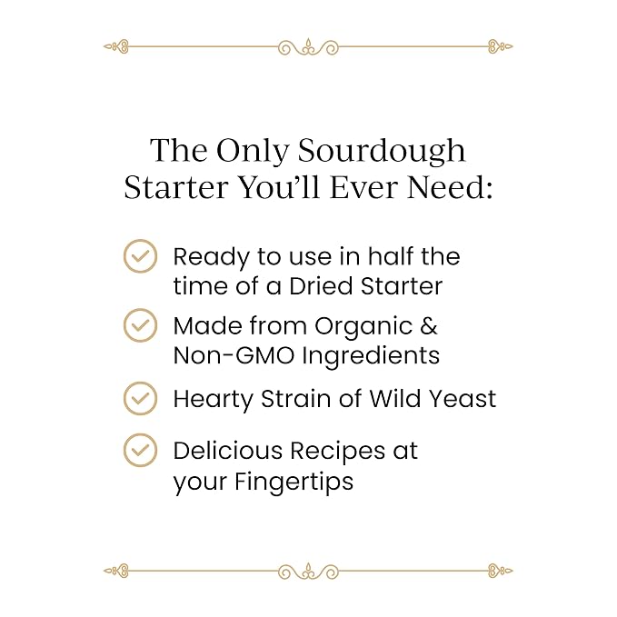 Breadtopia Live Sourdough Starter | Organic Non-GMO Ingredients | Active & Ready to Go | It's Alive - Must be Fed Immediately on Delivery