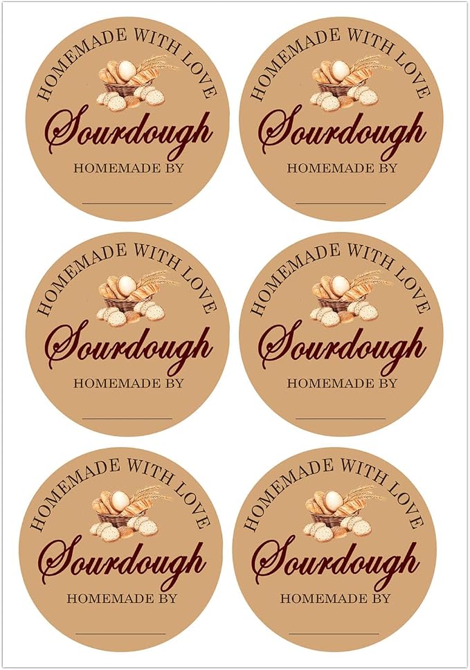 Sourdough Bag Stickers,2 inch Sourdough Bread Labels for Sourdough Bread Supplies,Baked Goods Packaging (300 Pcs)