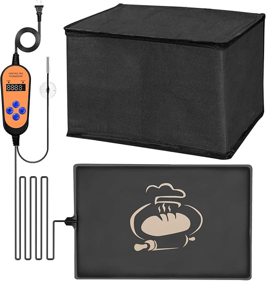 Bread Proofer Mat with Warming Box, Winter Sourdough Dough Proofing Box, for Bread Making,Sourdough Warmer,Yogurt