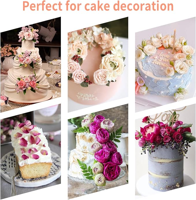 KALAIEN 3D Rose Petals Shape Silicone Fondant Mold Chocolate Molds Candy Molds Veining Petal Sugar Flower Making Tool