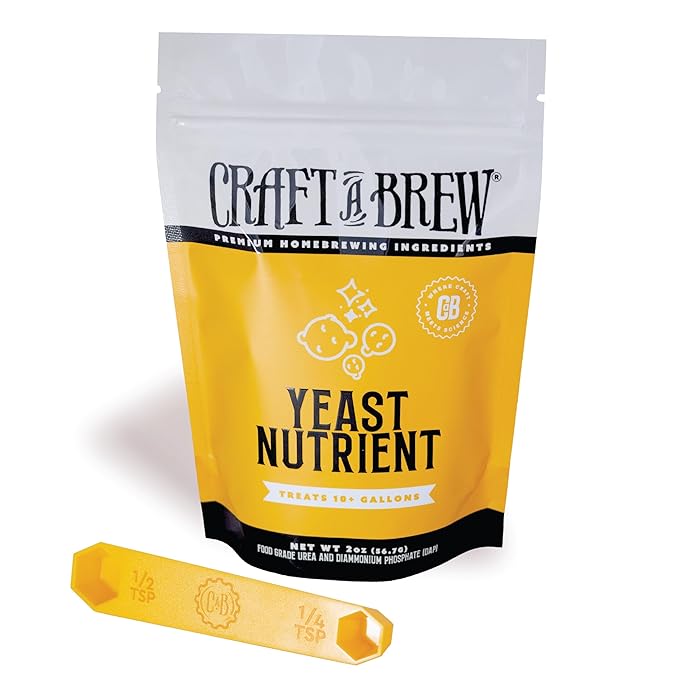 Craft A Brew - Yeast Nutrient - Food Grade - For Wine Making & Beer Brewing - Creates Nutrient Rich Environment For Yeast - 2 oz Package