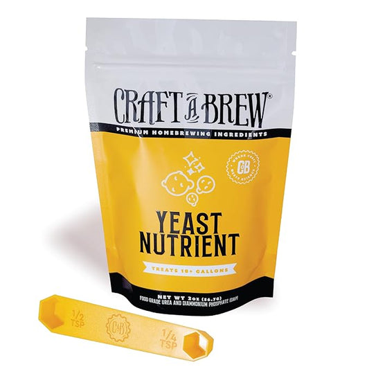 Craft A Brew - Yeast Nutrient - Food Grade - For Wine Making & Beer Brewing - Creates Nutrient Rich Environment For Yeast - 2 oz Package