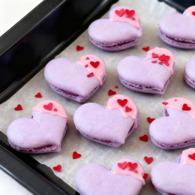 Red Heart Sprinkles for Cake Decorating, Mothers Day Sprinkles for Baking, Edible Heart Shaped Confetti for Cookies, Cupcakes & Ice Cream, Mothers Day Sprinkles