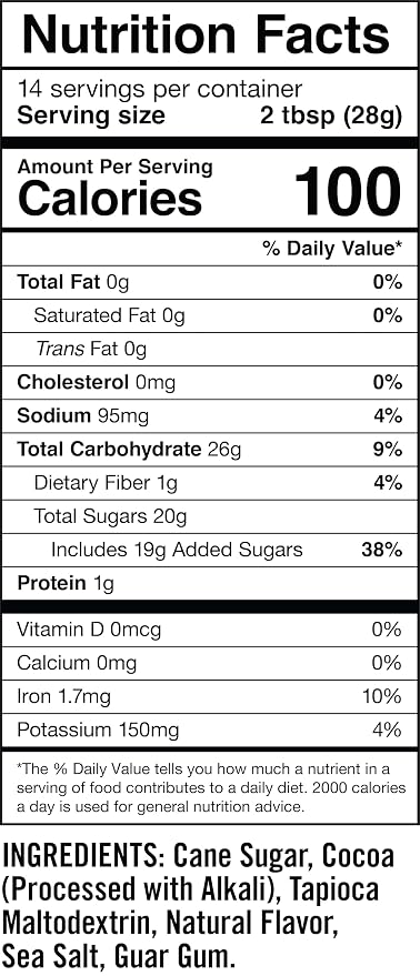 Castle Kitchen Caramel Dark Hot Chocolate Mix (28 oz) – Dairy-Free, Vegan, Plant Based, Gluten-Free, Non-GMO Project Verified, Kosher Hot Cocoa – Just Add Water – 14 oz, Pack of 2