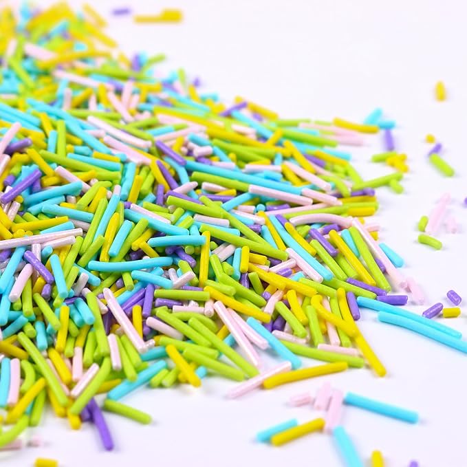 Easter Sprinkles for Cake Decorating St. Patricks Edible jimmies Sprinkles Green Spring pastel Sprinkles for Cake Cookie Cupcake Toppers Ice Cream Jimmies Decorations 7 ounce